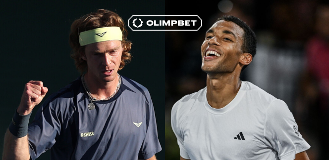 Клиенты OLIMPBET ждут от Рублёва победы над Оже-Альяссимом в 1/8 финала US Open