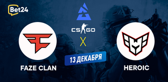 Прогноз на матч CS2 − BLAST Premier World Final, FaZe Clan − Heroic