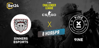 Прогноз на матч CS2 − ESL Challenger, Sinners Esports − 9INE