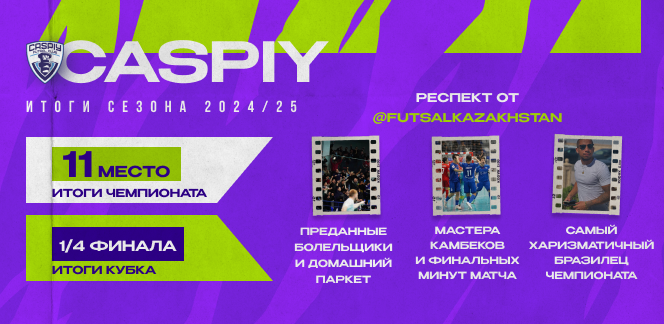 МФК «Каспий»: итоги сезона 2024/25