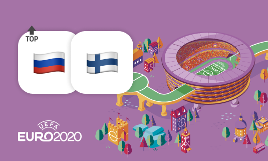 Игра Финляндия – Россия вошла в ТОП-3 самых популярных матчей Евро-2020 