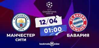 Прогноз на матч Лиги чемпионов Манчестер Сити – Бавария: дуэль фаворитов
