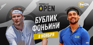 Прогноз на матч 1/8 финала турнира в Метце Александр Бублик – Фабио Фоньини