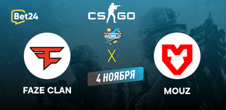 Прогноз на матч CS2 − TP World Championship, FaZe Clan − MOUZ