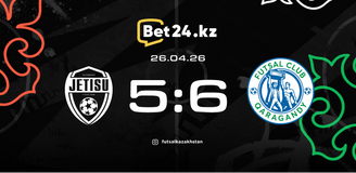 Revisão da partida Zhetysu – Караганда 26.04.2026