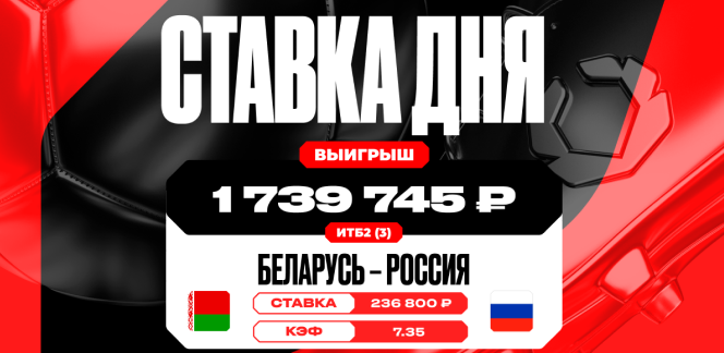 Клиент OLIMPBET выиграл более 1,7 млн рублей благодаря голам сборной России в матче с Беларусью