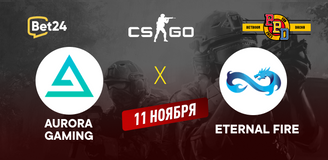Прогноз на матч CS2 − BB Dacha, Aurora Gaming − Eternal Fire