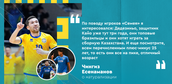 Чингиз Есенаманов о натурализации в сборной