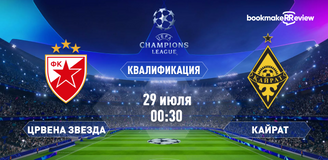 Прогноз на матч «Црвена Звезда» – «Кайрат»: без права на ошибку