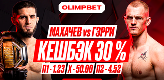 OLIMPBET запустил акцию «Кешбэк 30% на Махачева»