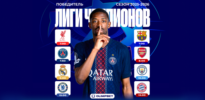 Аналитики OLIMPBET поделились маркетами на итоги стартующей 16 сентября Лиги чемпионов
