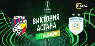 Прогноз на матч Лиги Конференций Виктория Пльзень – ФК Астана
