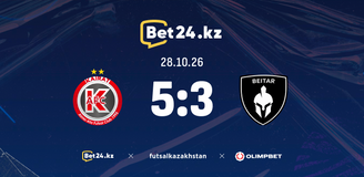 Revisão da partida Kairat – Бейтар 28.10.2026