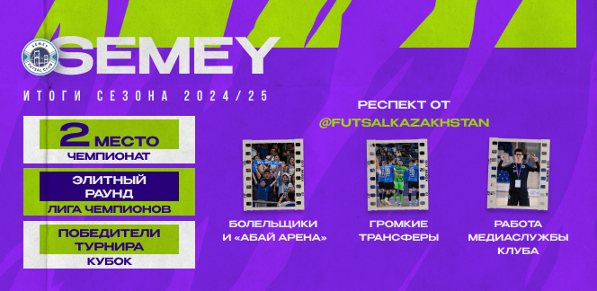 МФК «Семей»: итоги сезона 2024/25
