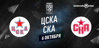 Прогноз на матч КХЛ ЦСКА - СКА