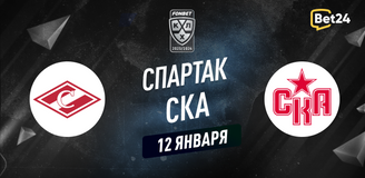 Прогноз на матч КХЛ Спартак – СКА