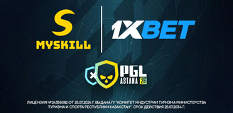 Компания MySkill совместно с 1XBET выступает официальным организатором казахоязычной трансляции турнира PGL Astana 2026