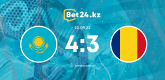 Обзор матча Казахстан – Румыния 20.09.2023
